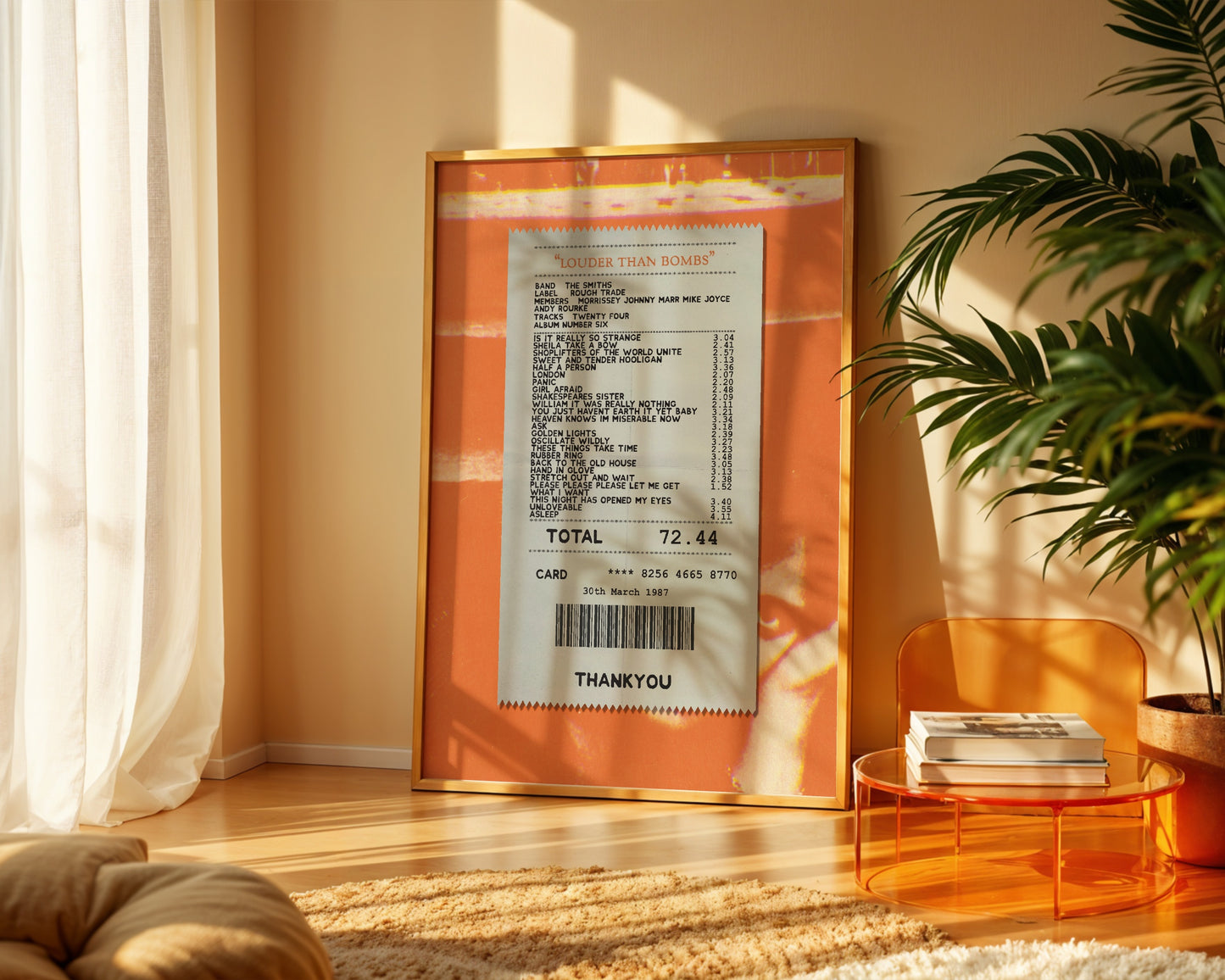 The Smiths Louder than Bombs receipt poster