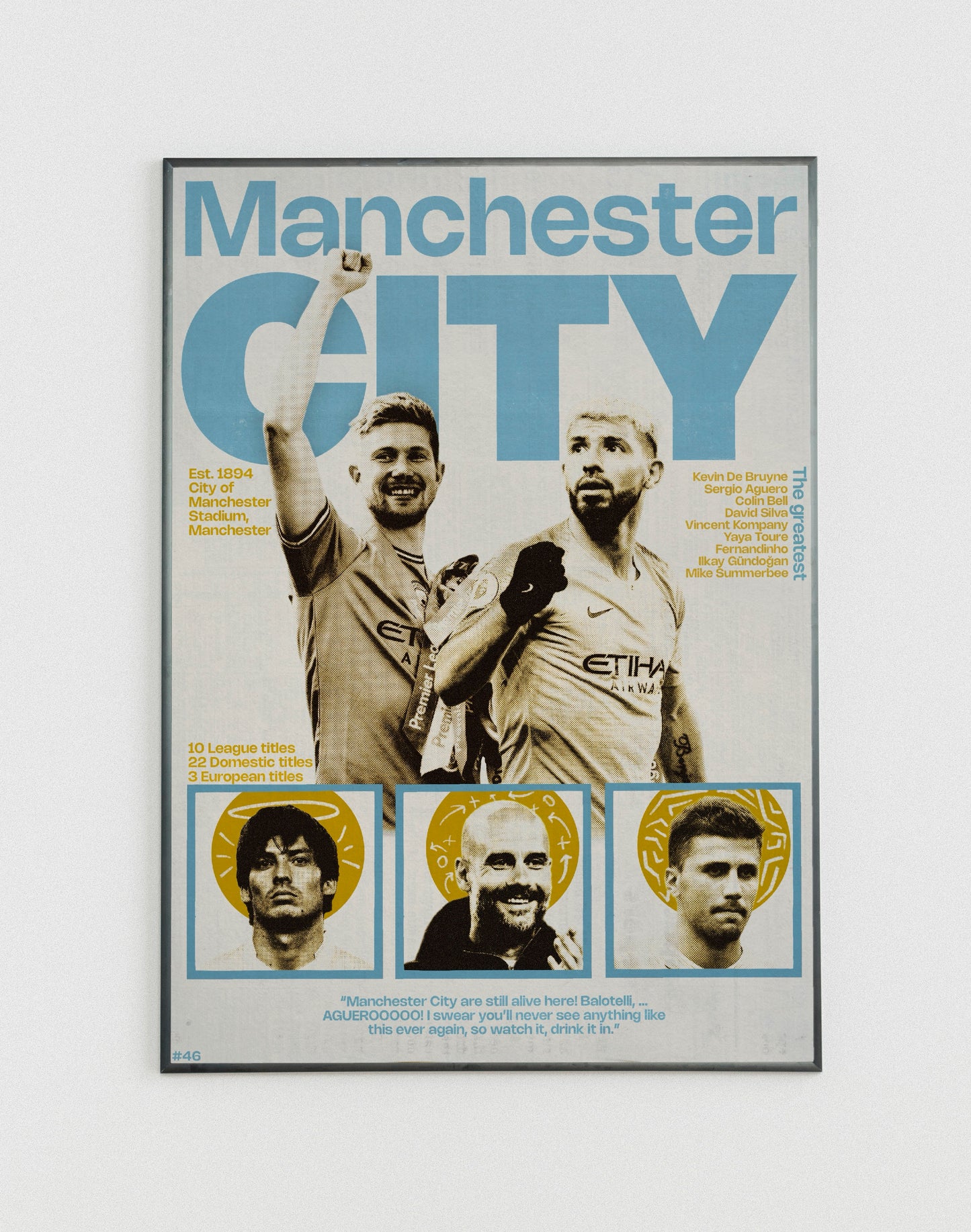 #46 Manchester City poster