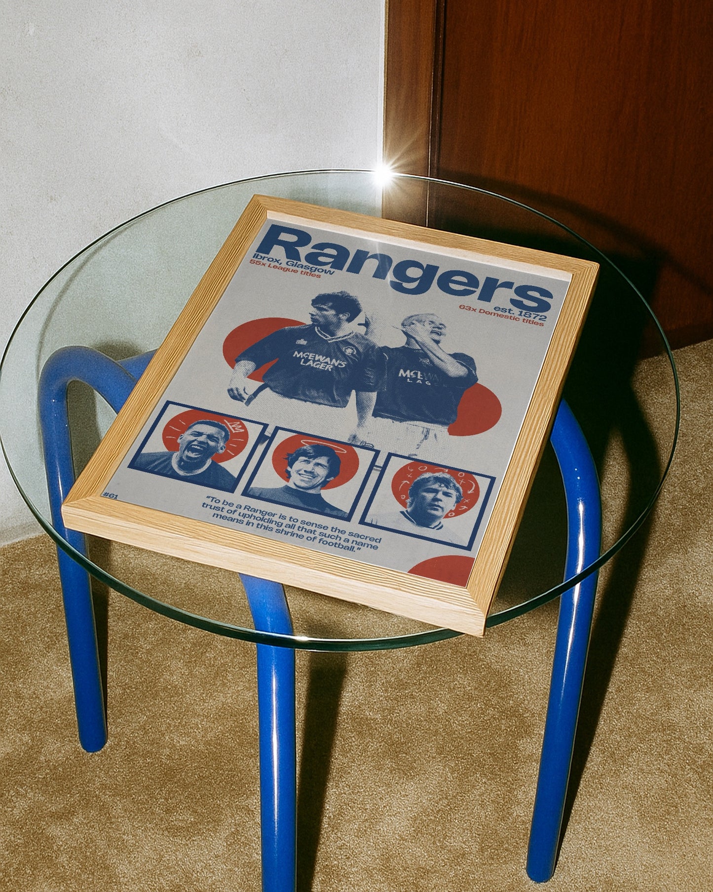 #61 Glasgow Rangers poster