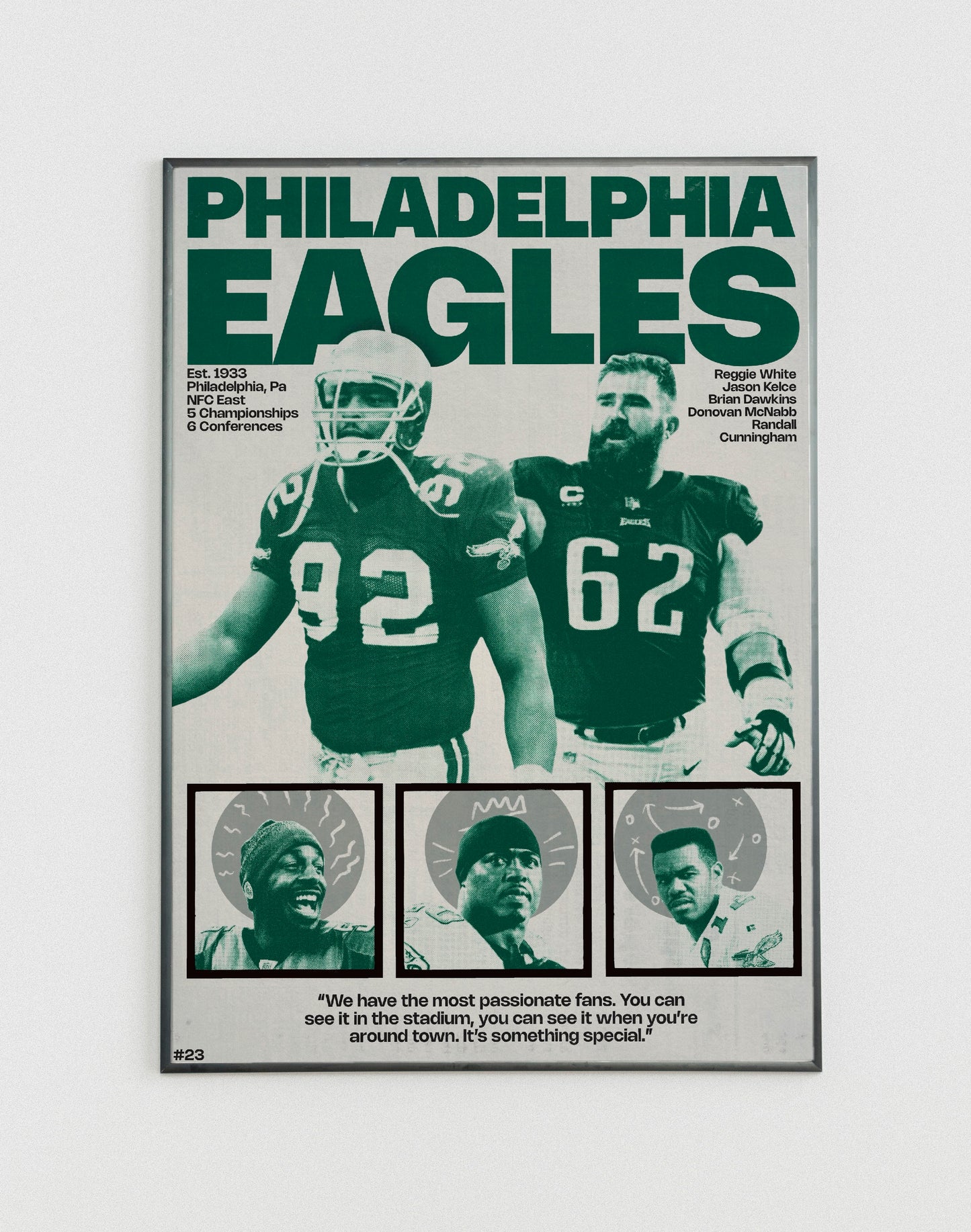#23 Philadelphia Eagles poster