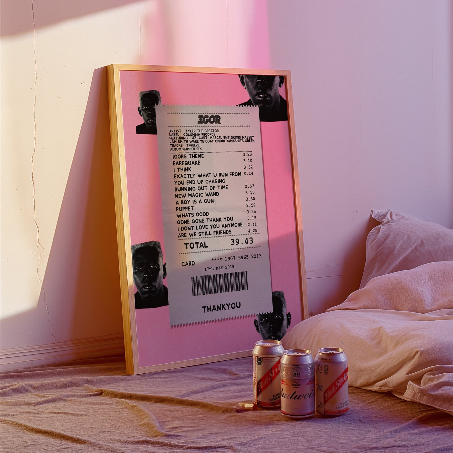 Tyler the Creator Igor receipt poster