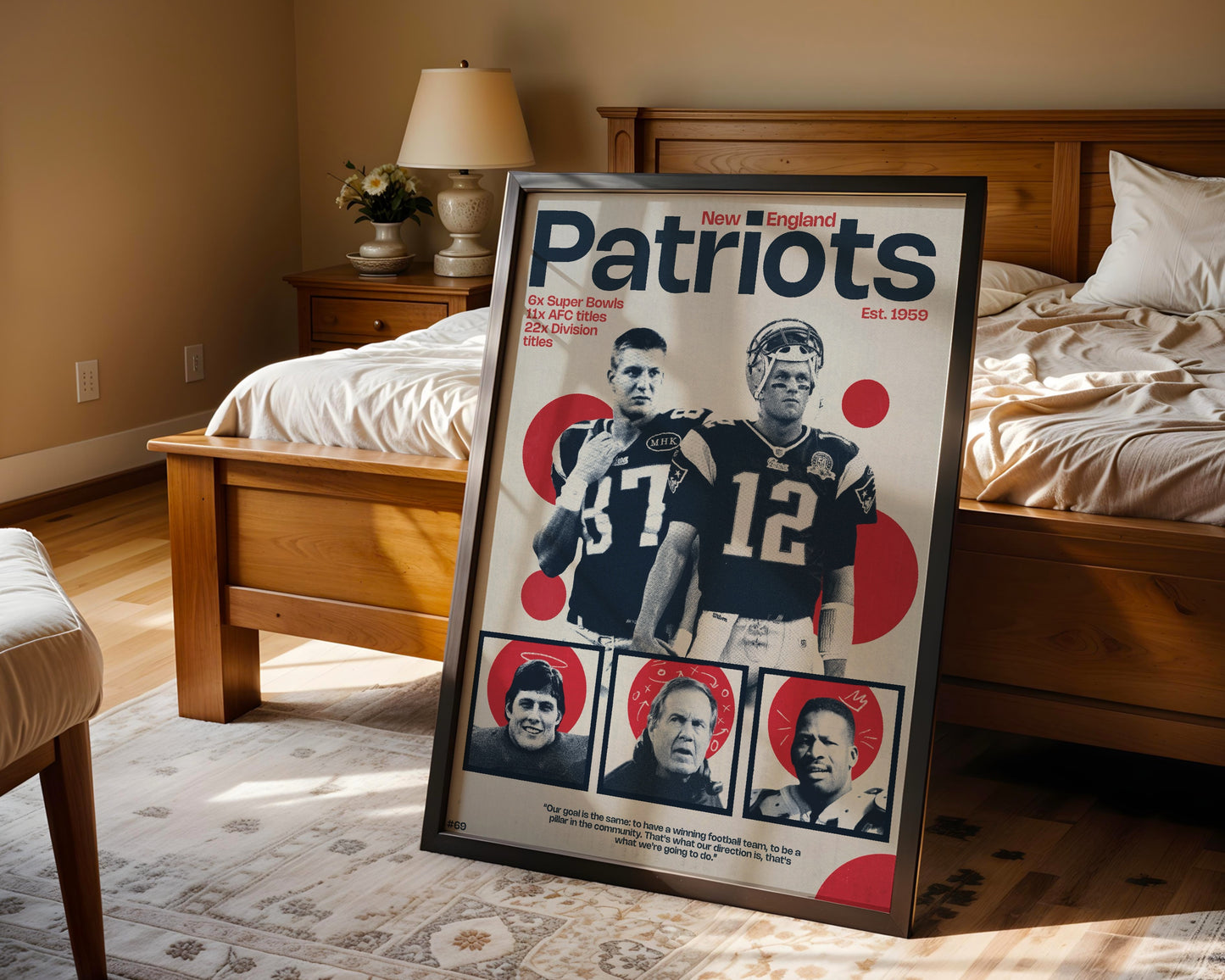 #69 New England Patriots poster