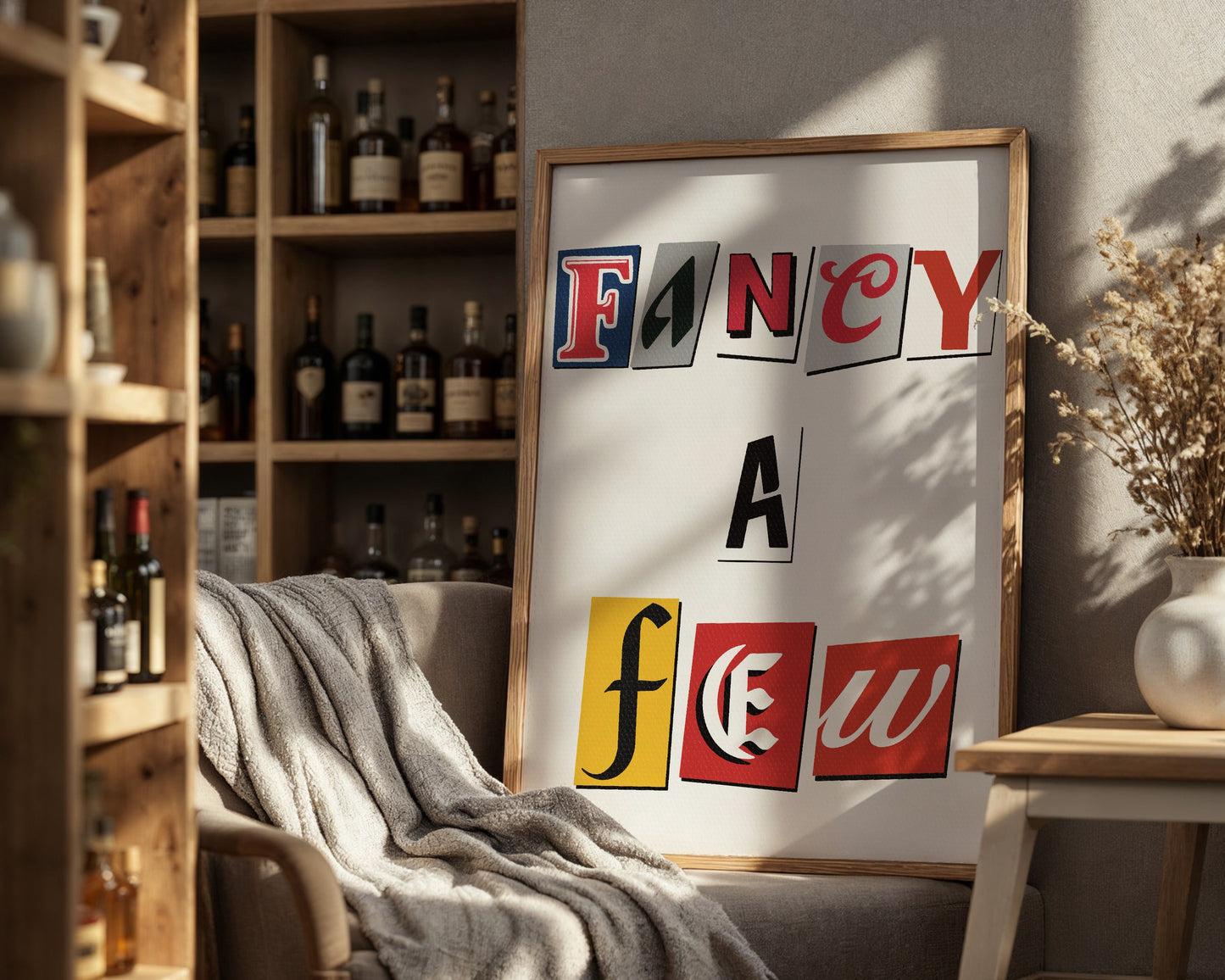 Beer letter cut outs poster