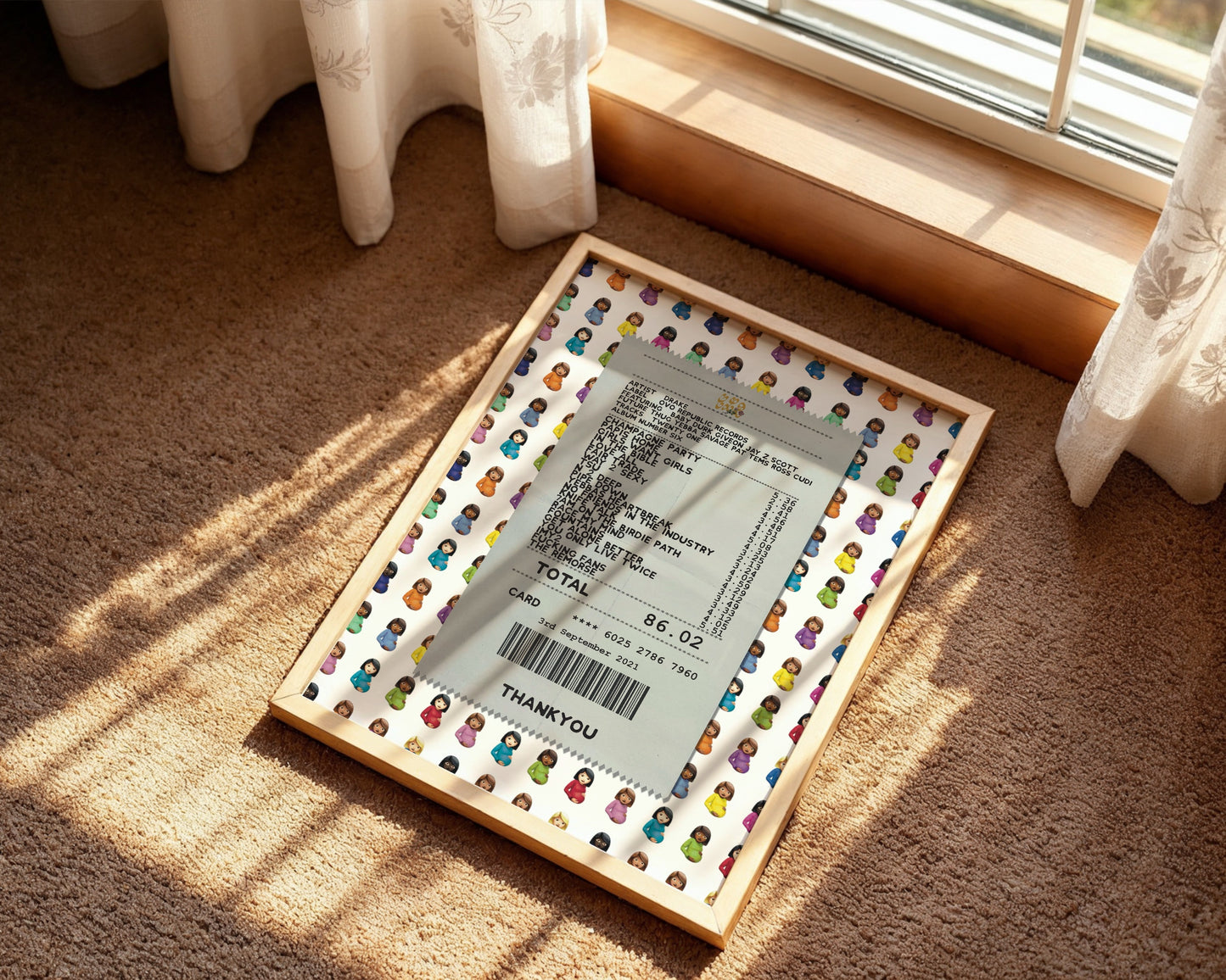 Drake Certified Lover Boy receipt poster