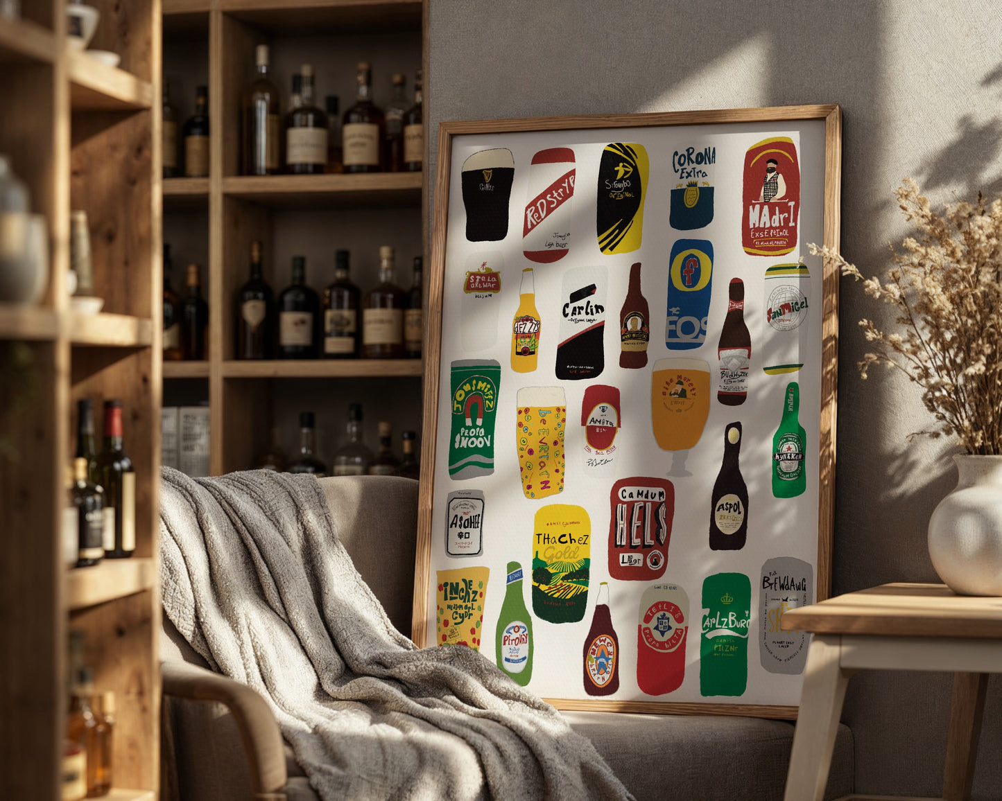 Shit beer drawings poster
