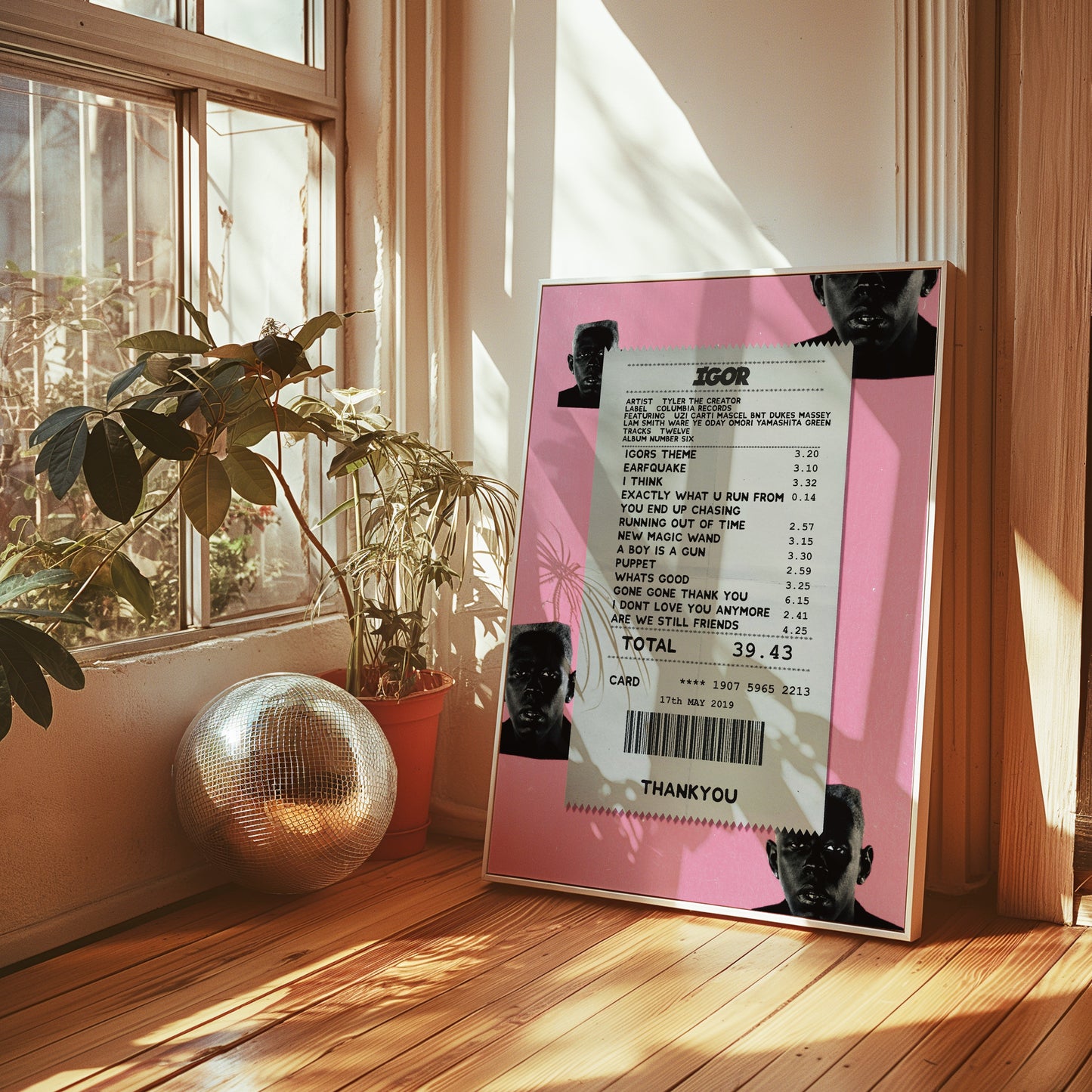 Tyler the Creator Igor receipt poster