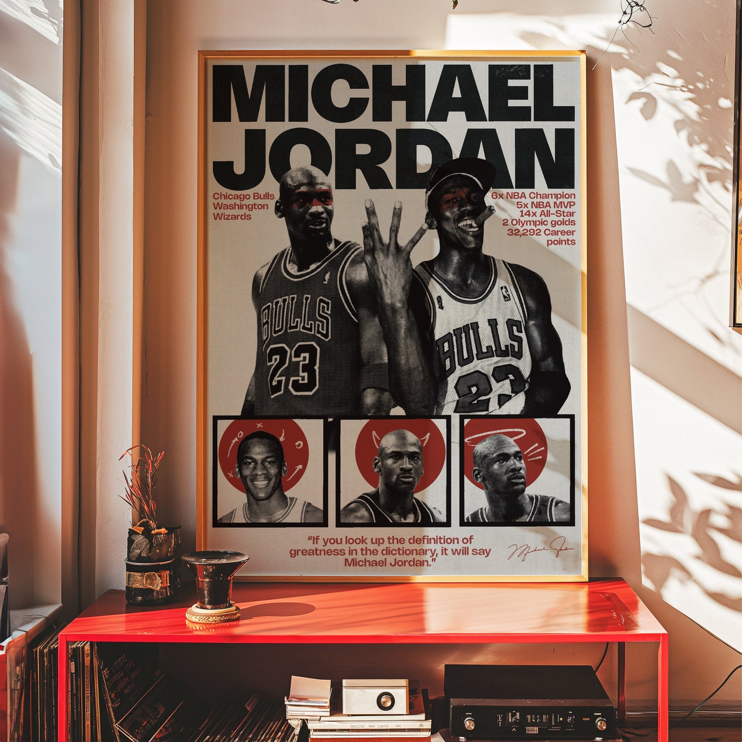 #17 Michael Jordan poster