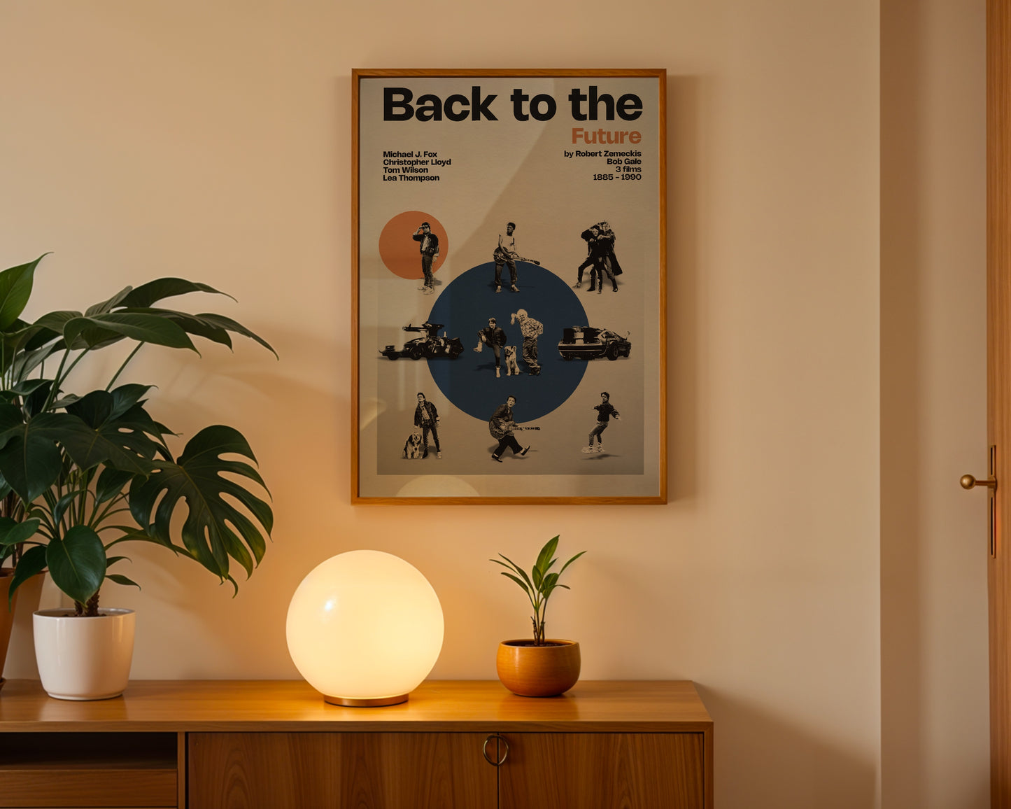 Back to the Future miniatures poster