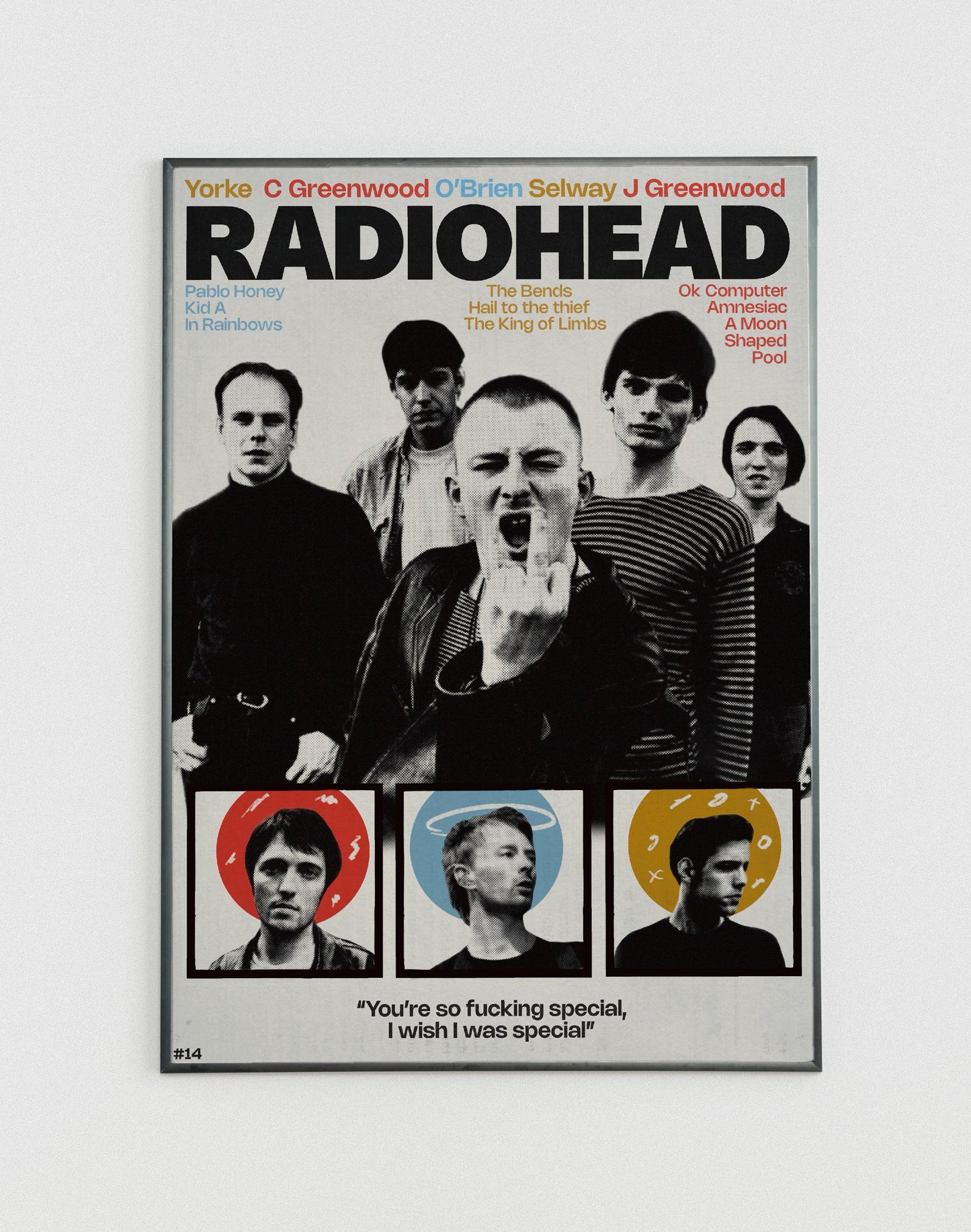 #14 Radiohead poster