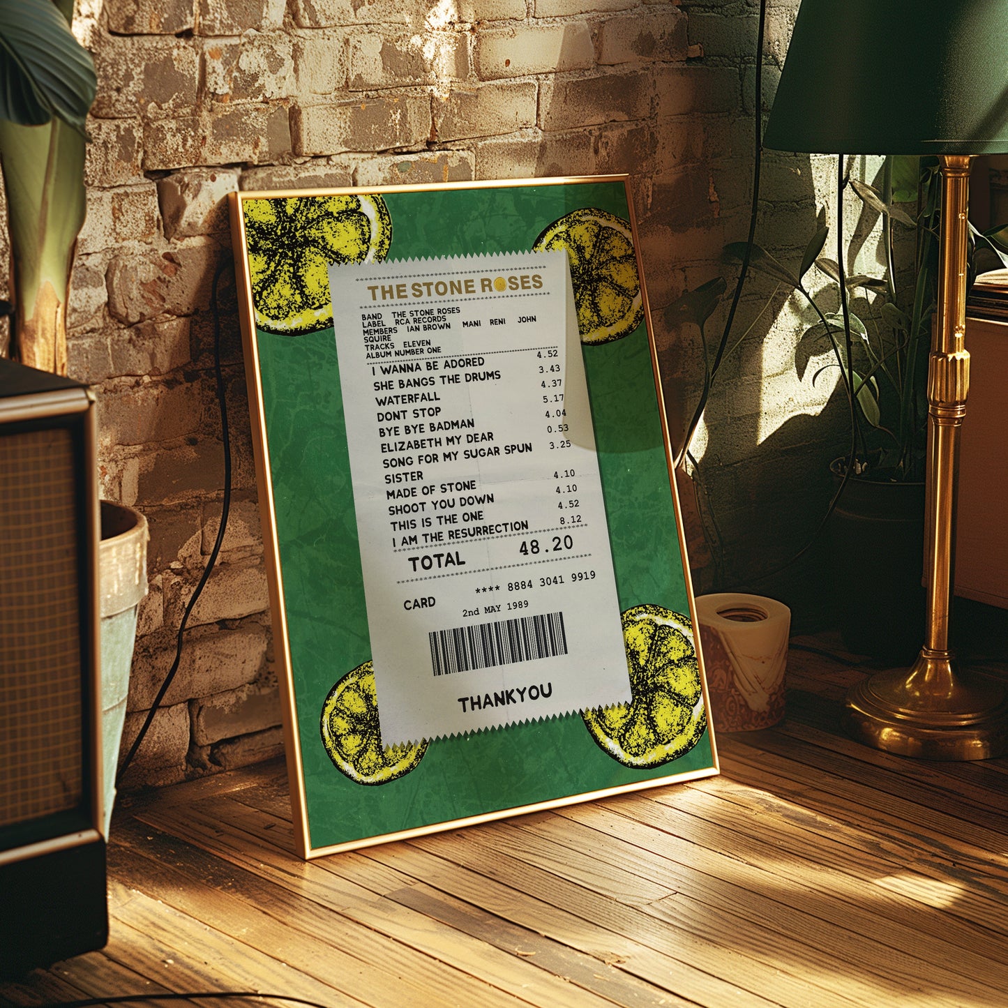 Stone Roses receipt poster