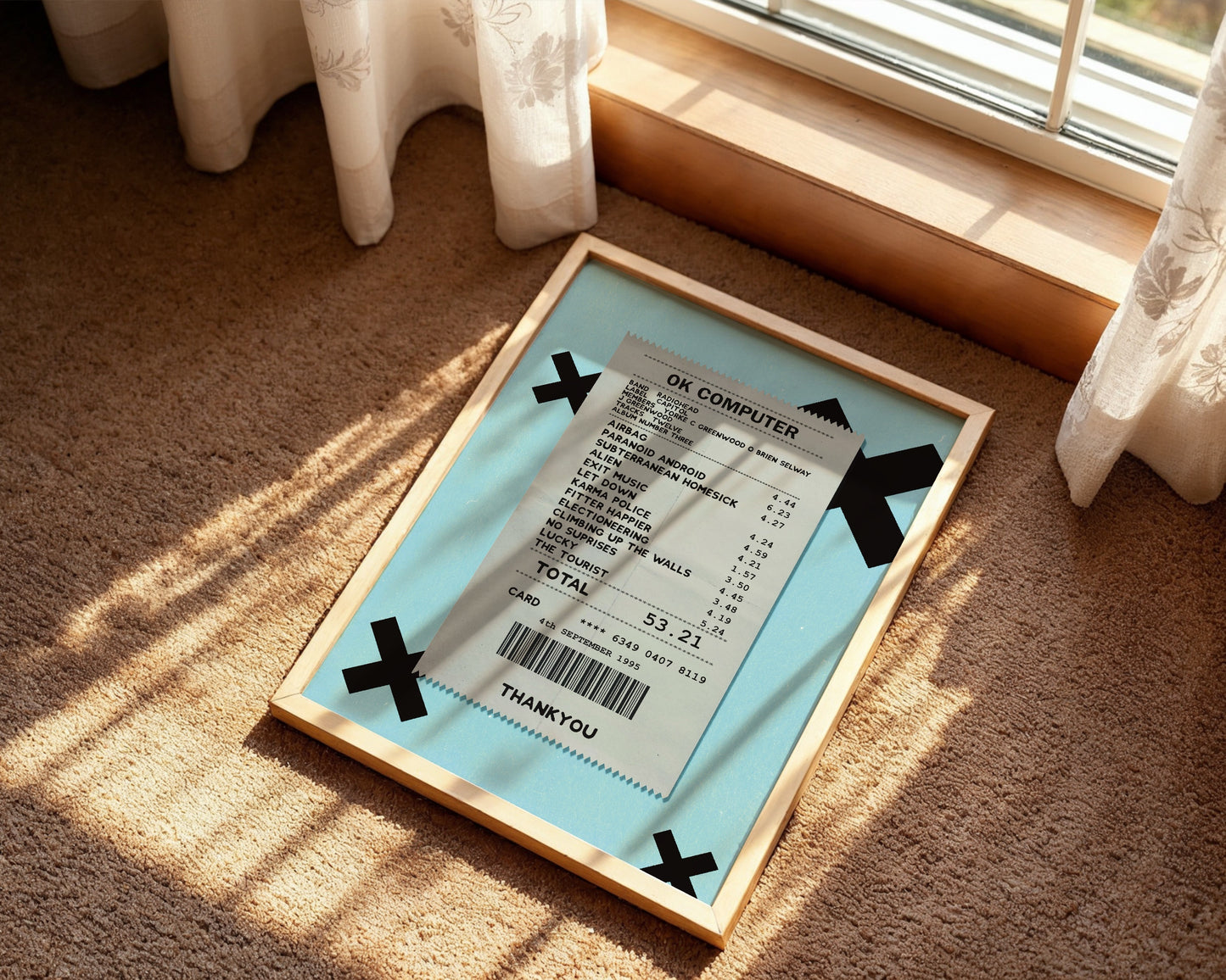 Radiohead Ok Computer receipt poster