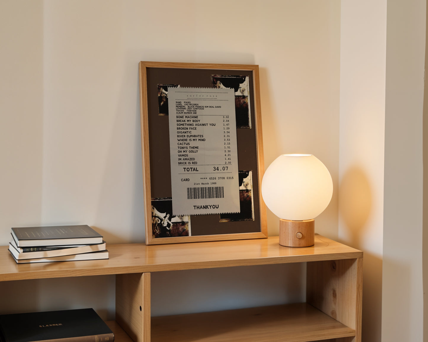 Pixies Surfer Rosa receipt poster