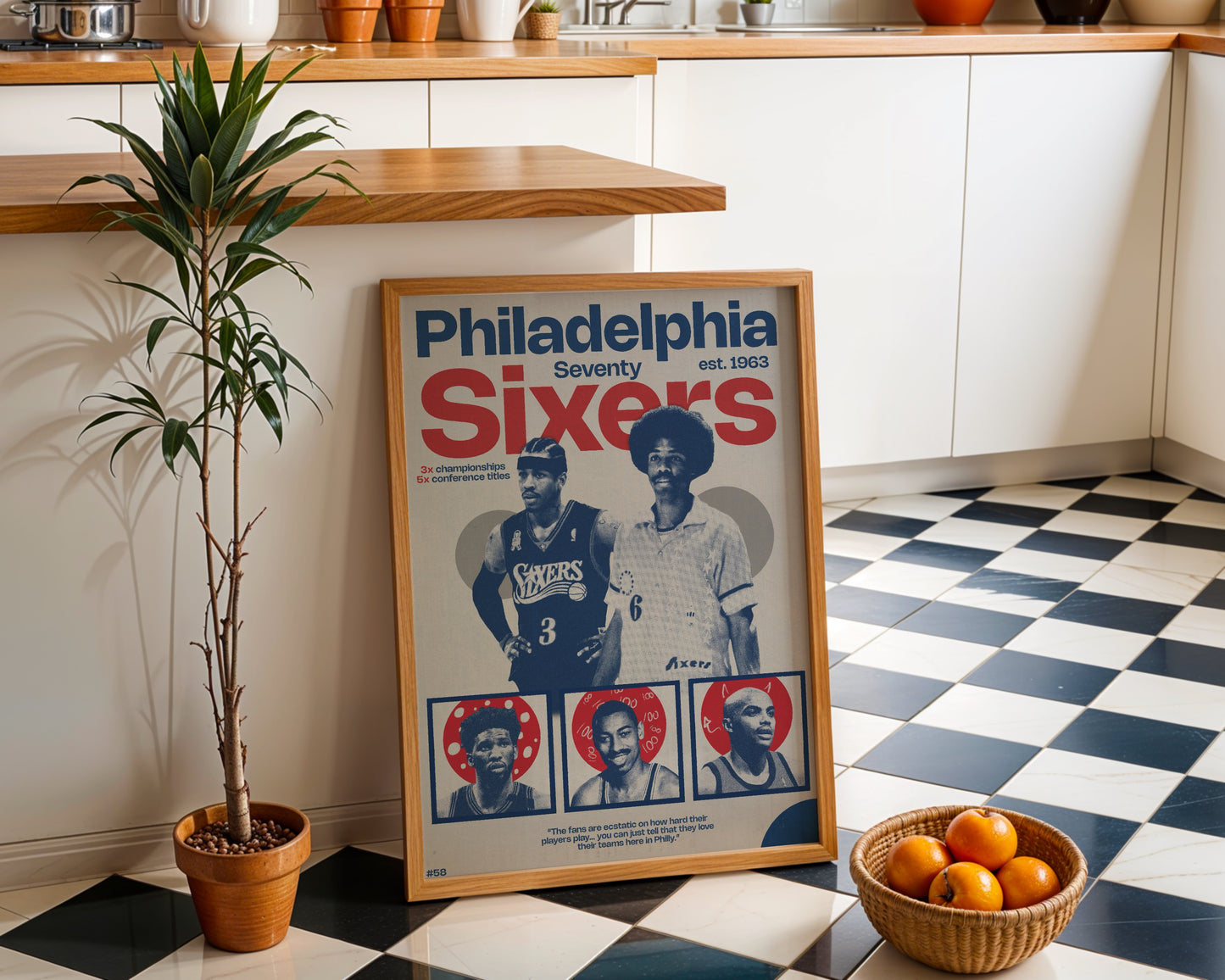 #58 Philadelphia 76ers poster