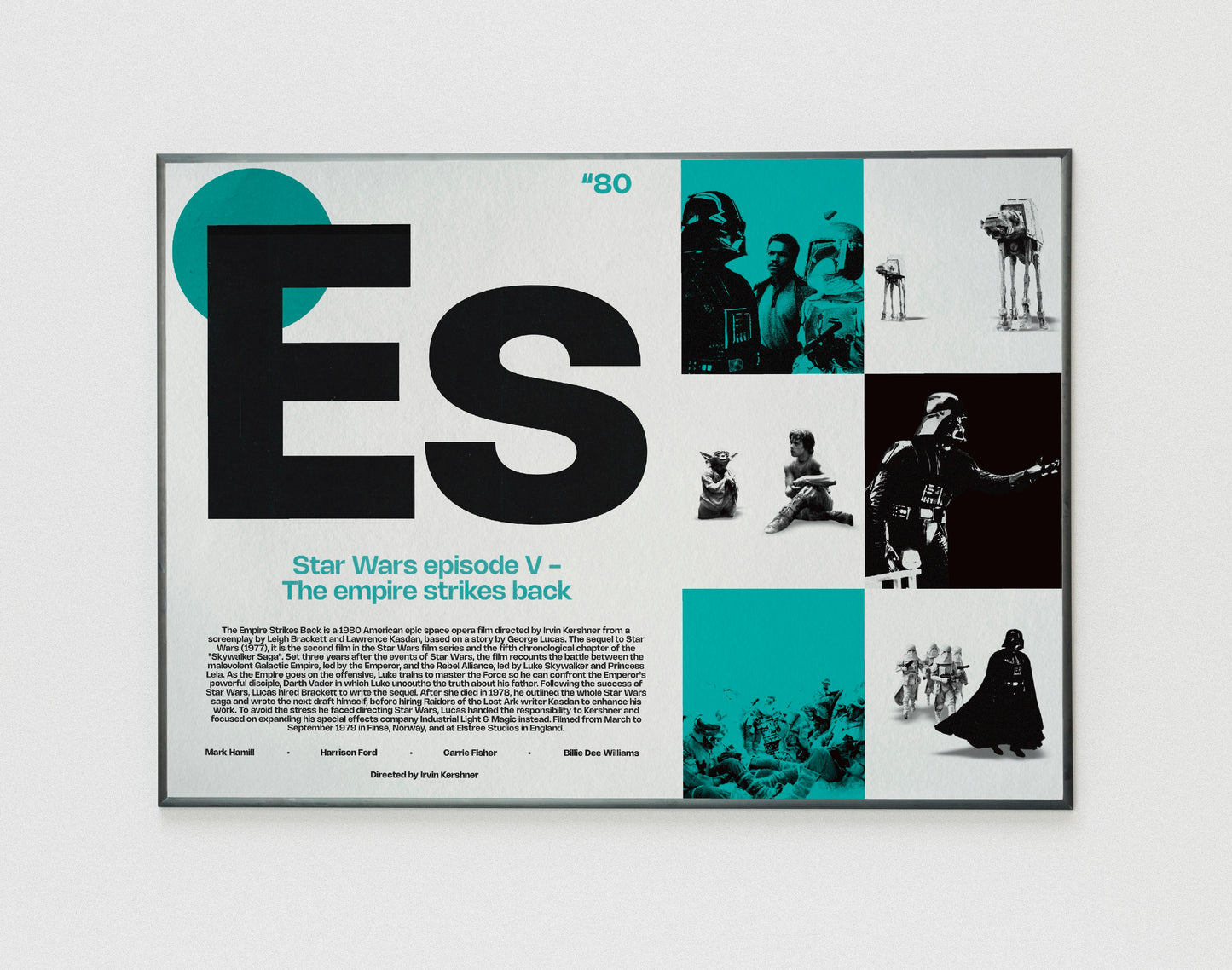 Es Star Wars Empire Strikes Back film poster