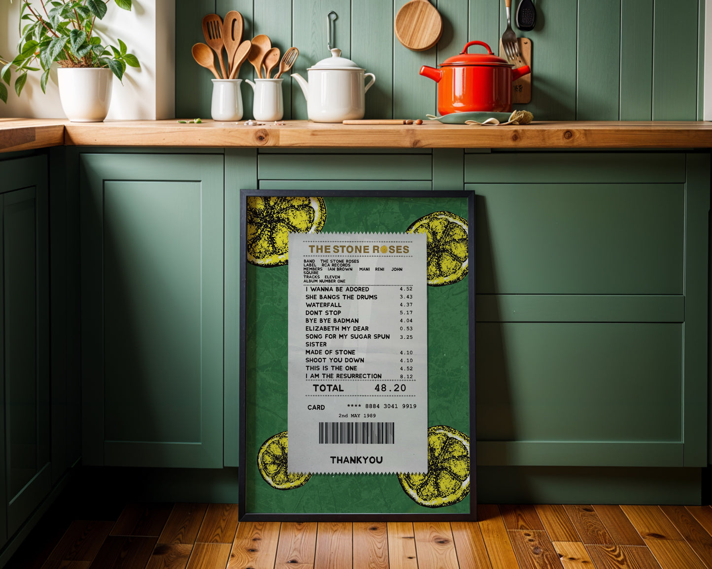Stone Roses receipt poster