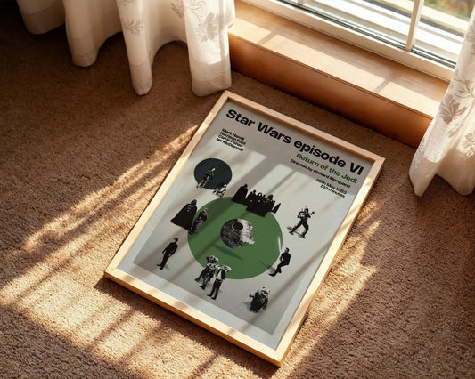 Star Wars Return of the Jedi miniatures poster