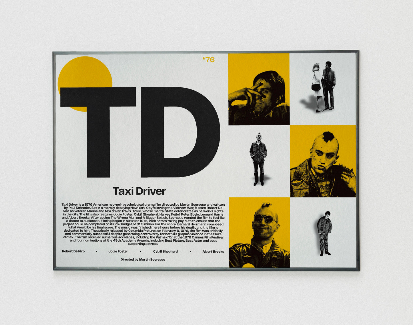TD Taxi Driver film poster