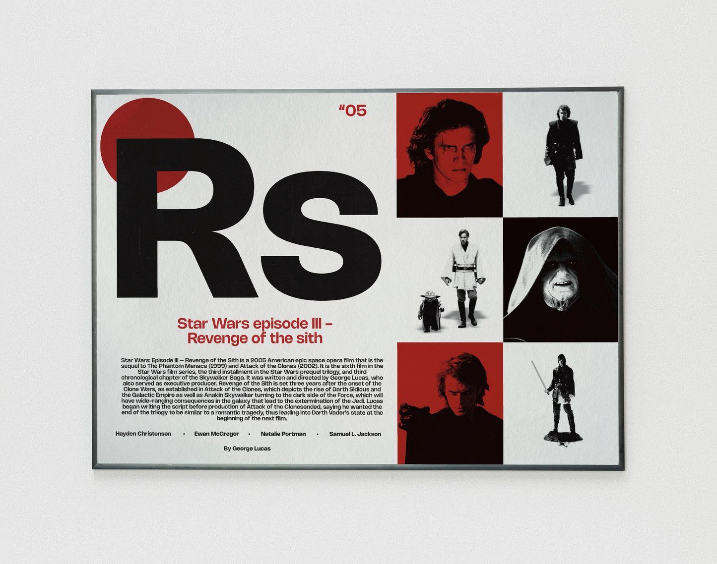 Rs Star Wars Revenge of the Sith film poster