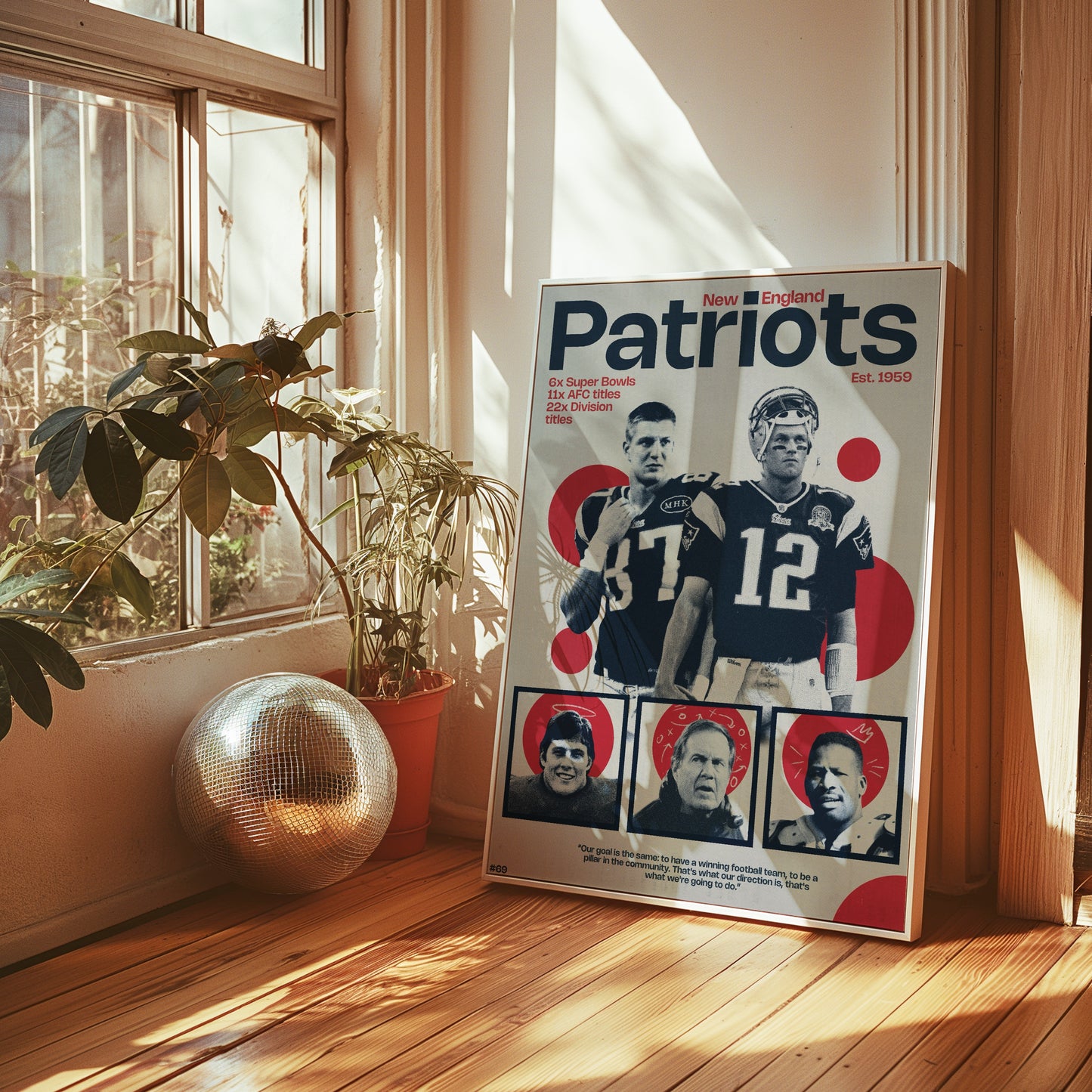 #69 New England Patriots poster