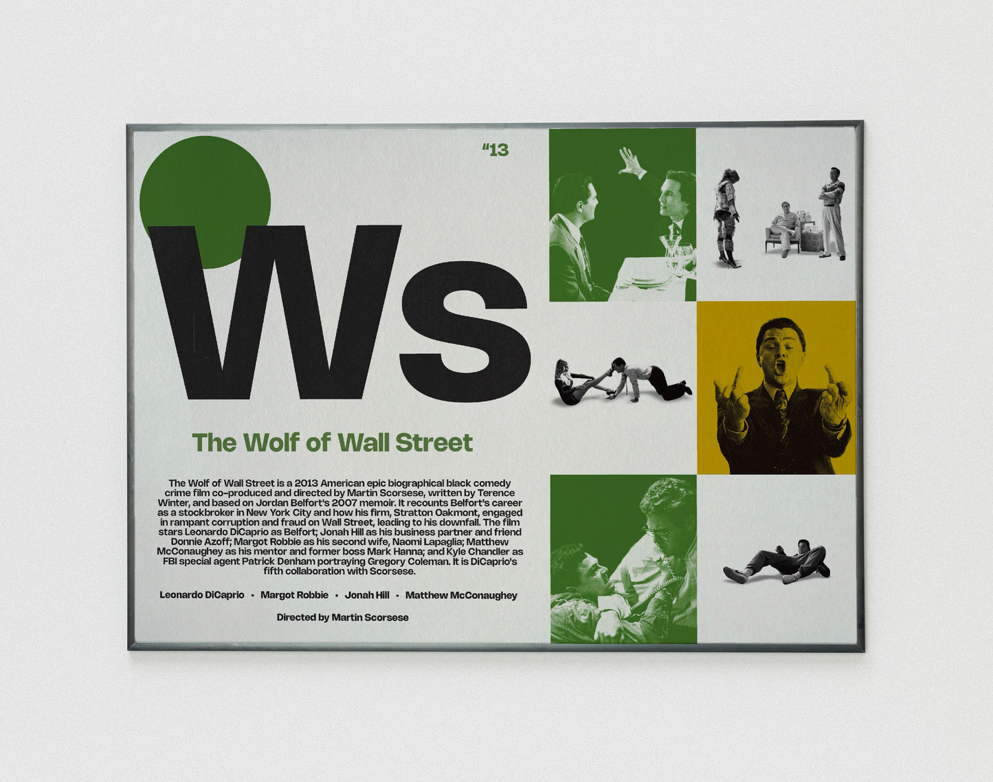 Ws the Wolf of Wall Street film poster