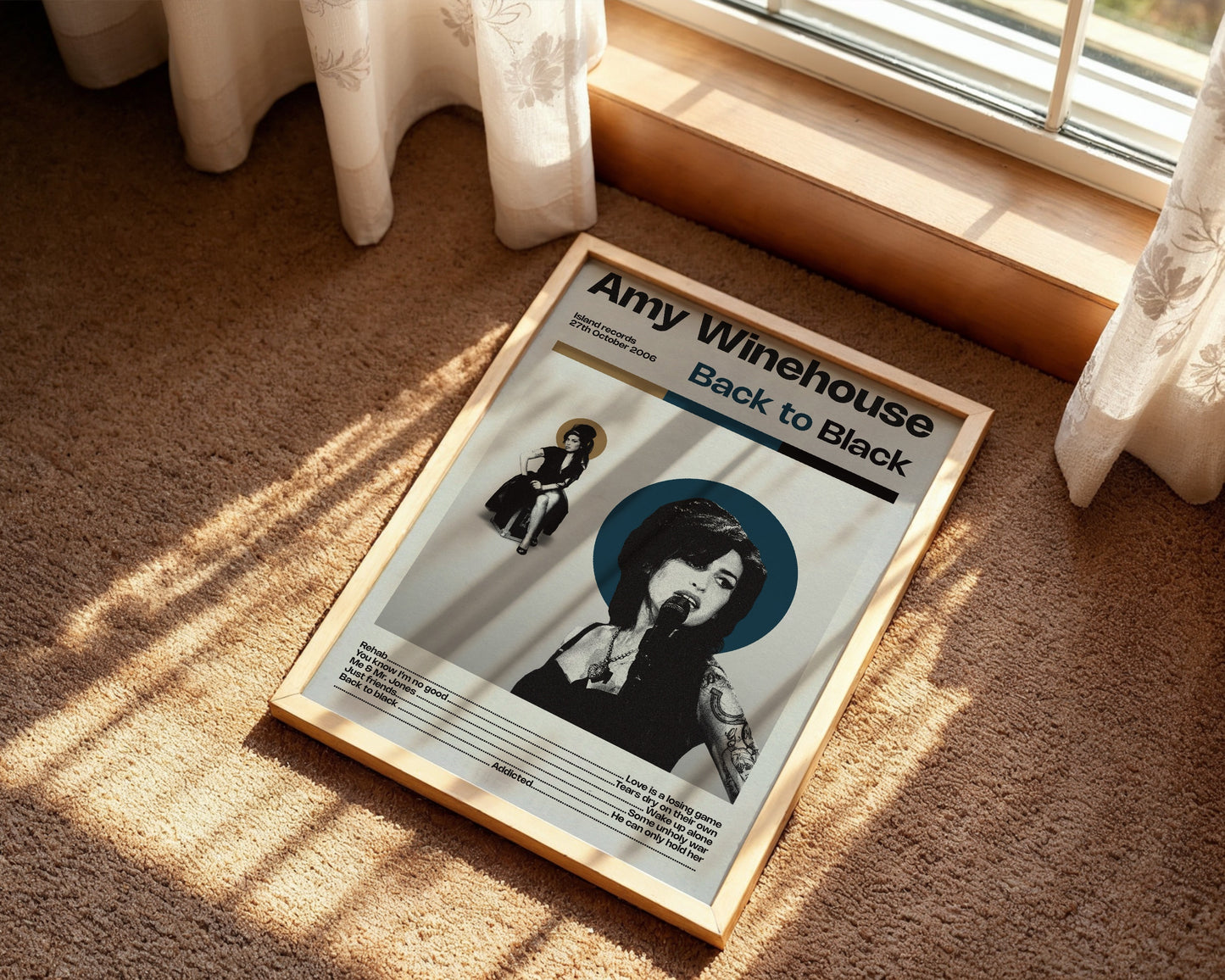 Amy Winehouse Back to Black poster