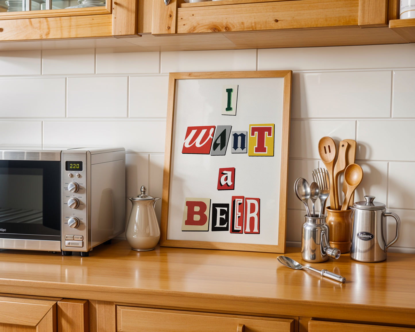 Beer letter cut outs poster