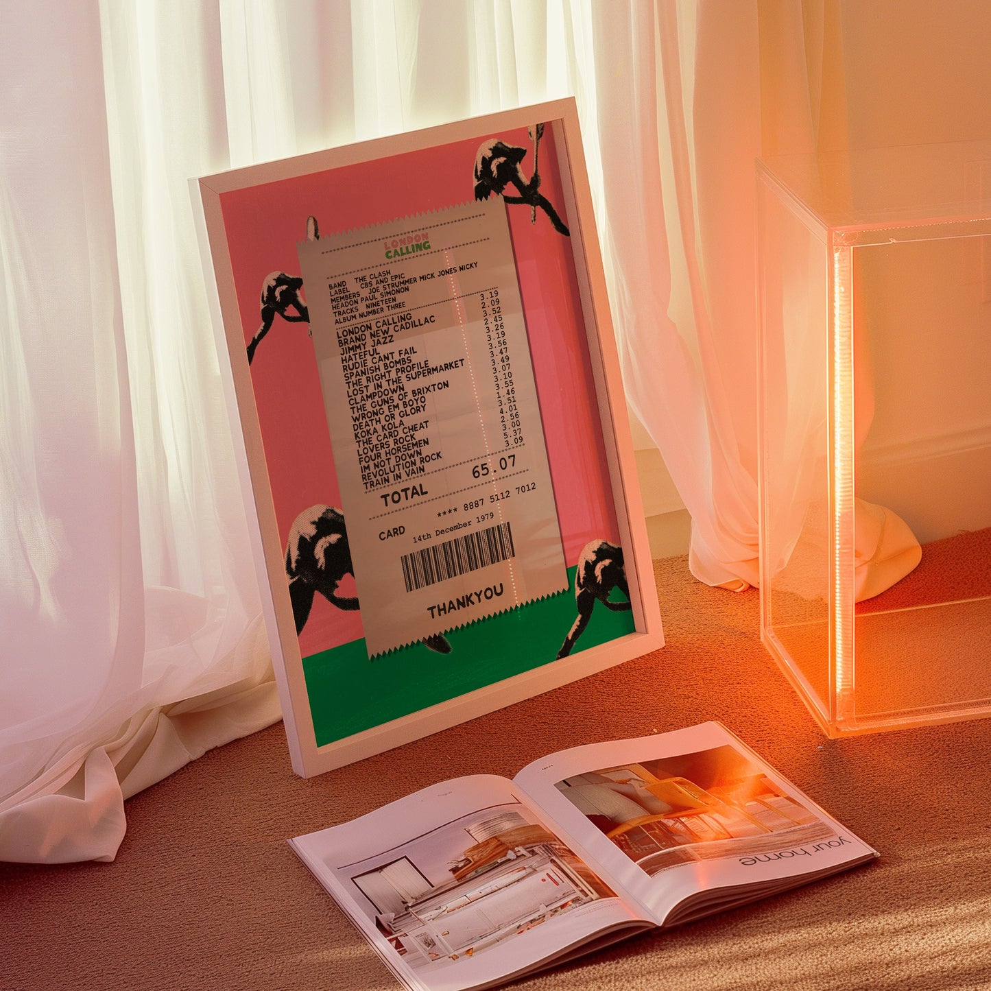 The Clash London Calling receipt poster