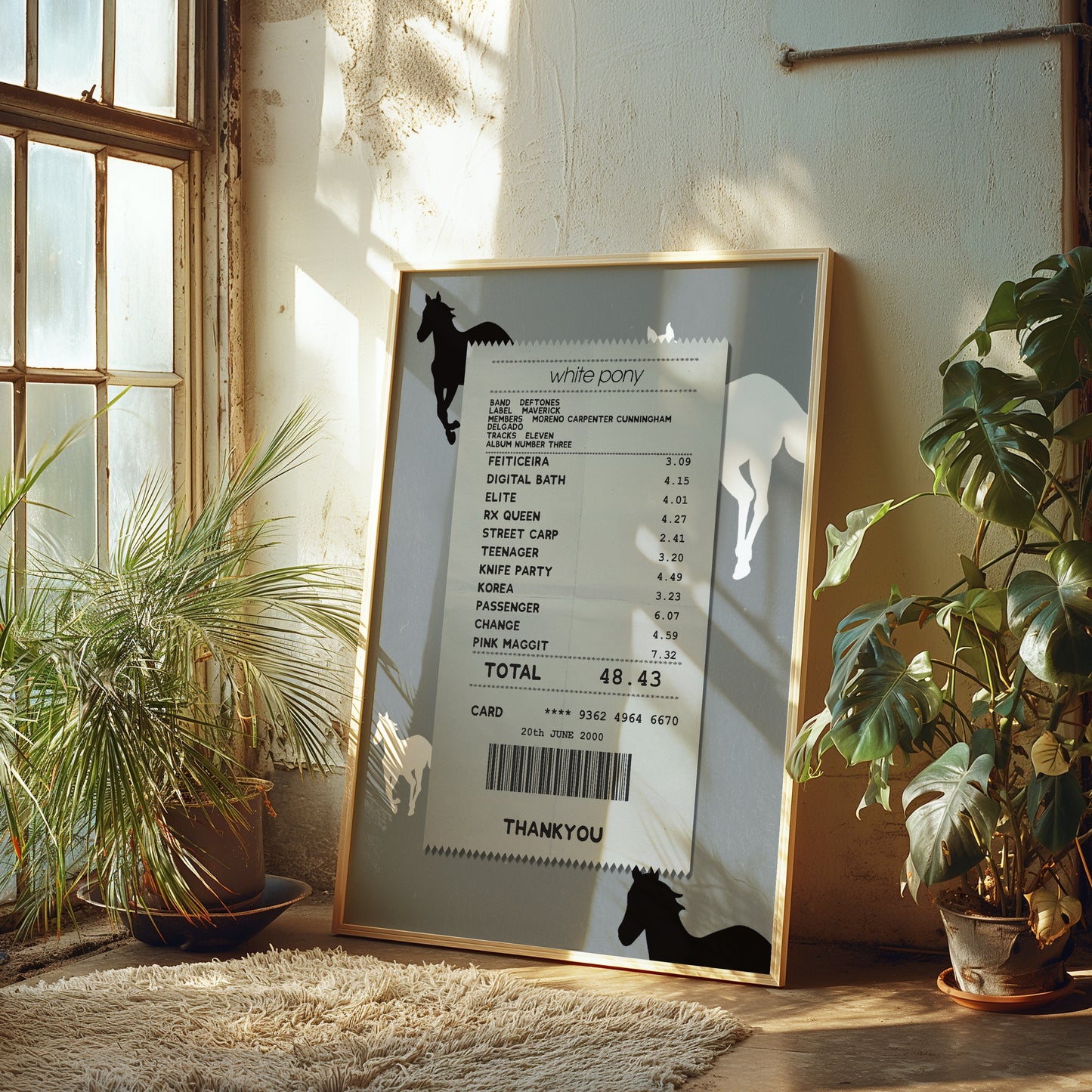 Deftones White Pony receipt poster