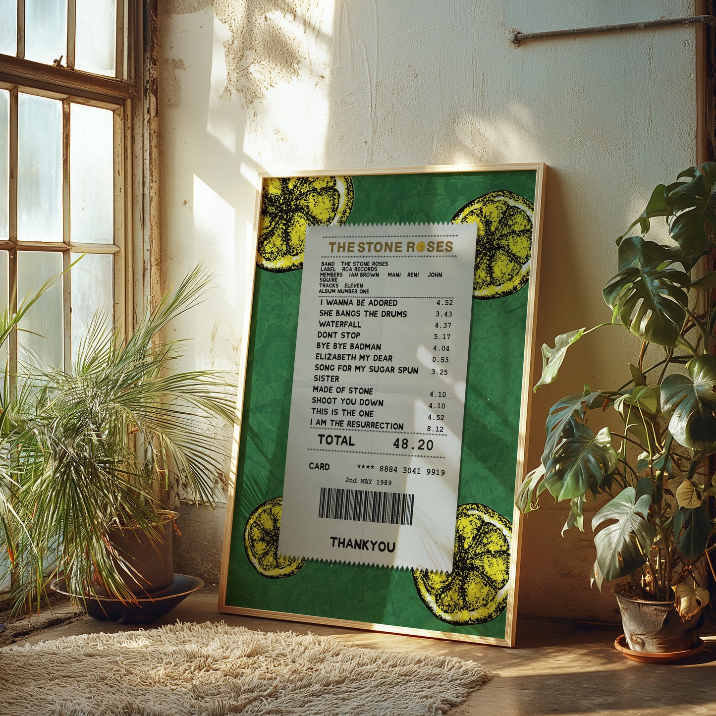 Stone Roses receipt poster