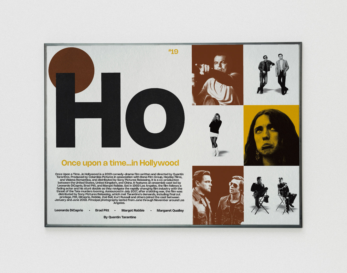 Ho Once upon a time in Hollywood film poster