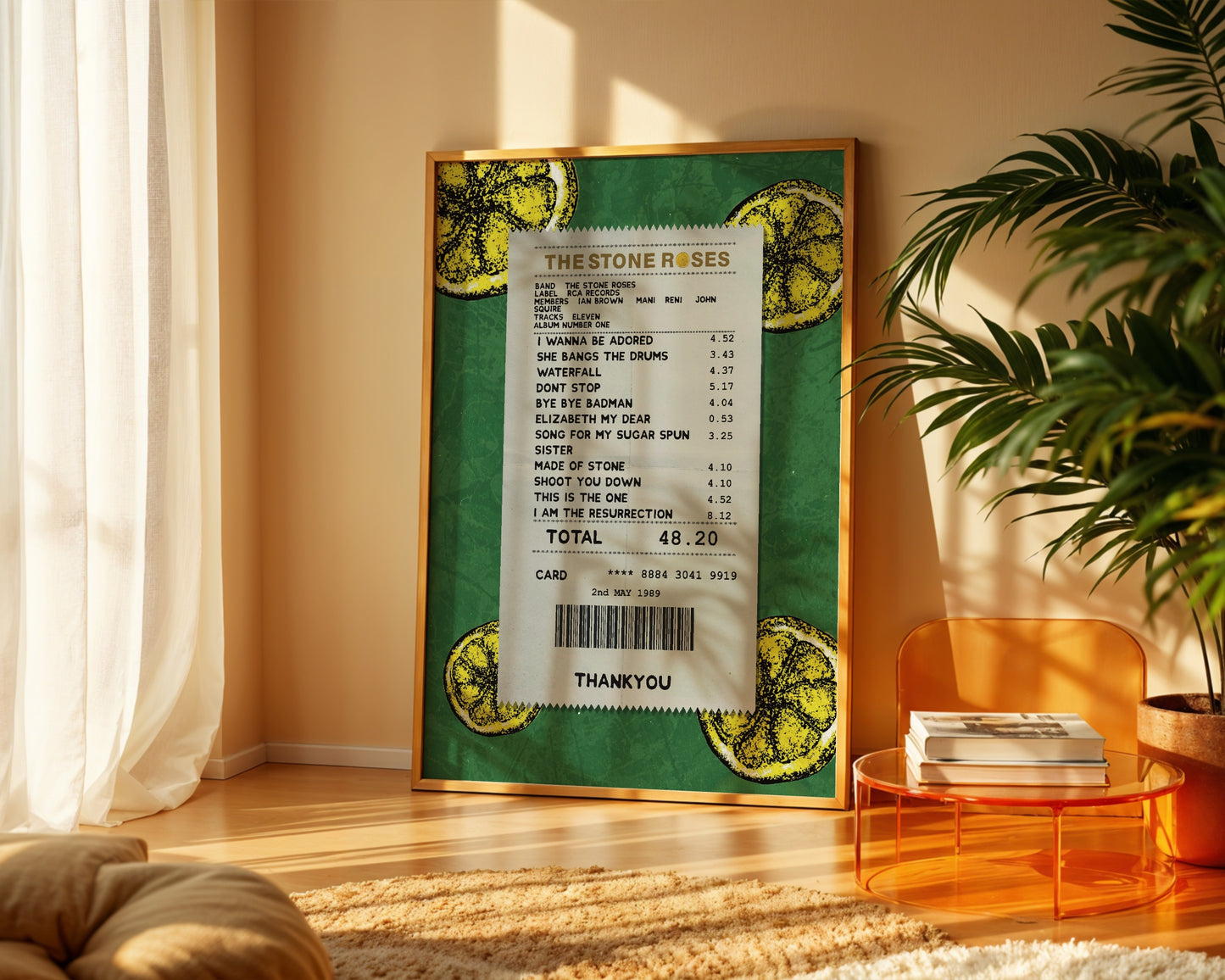 Stone Roses receipt poster