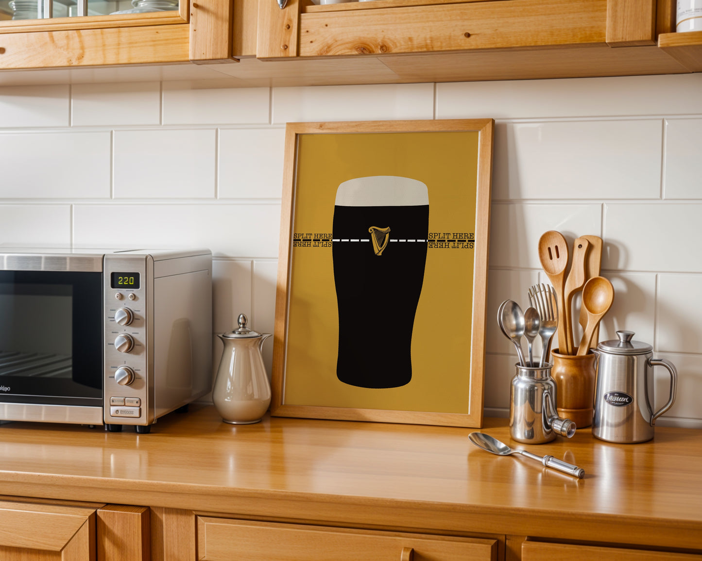 Split here Guinness poster