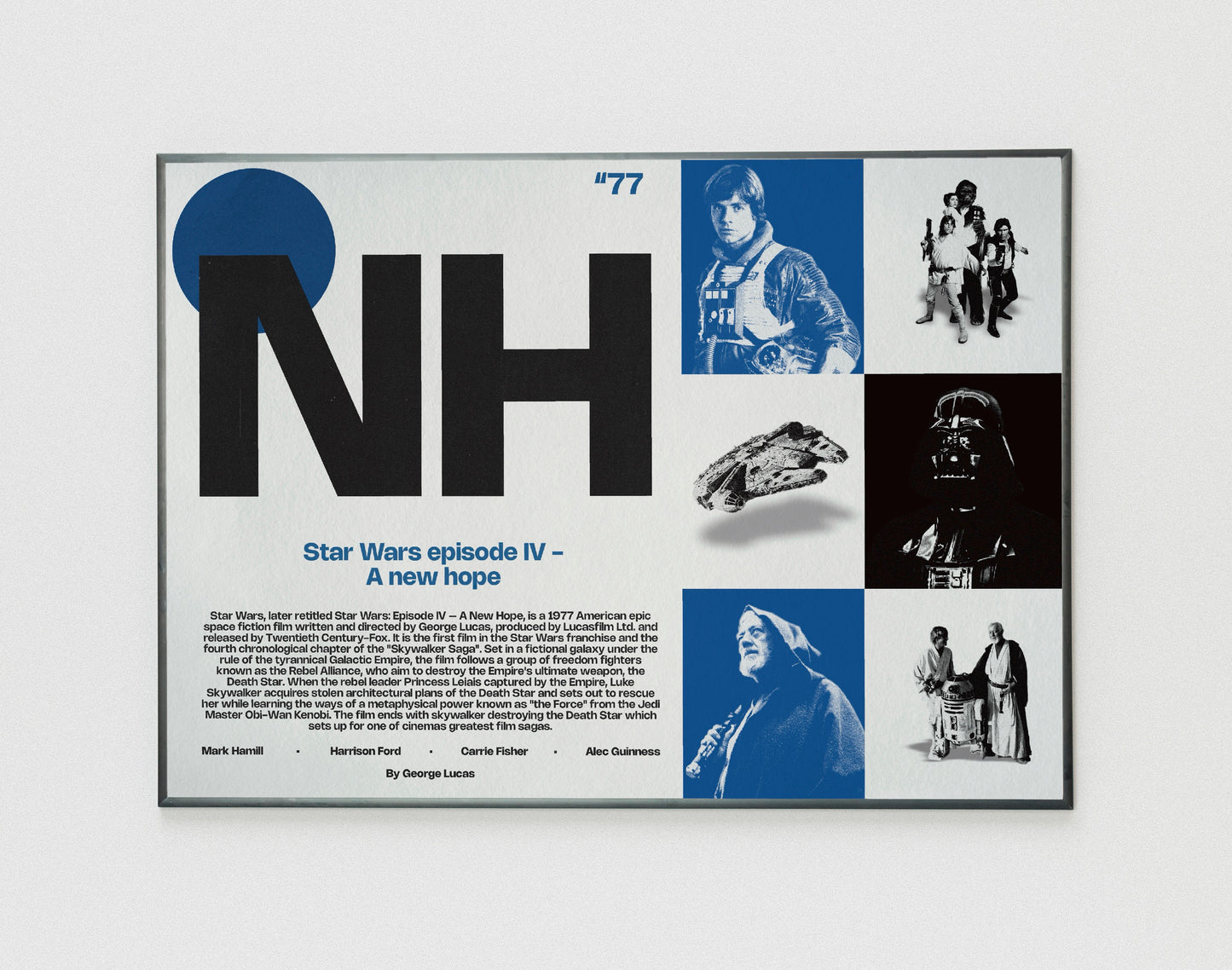 NH Star Wars a New Hope film poster