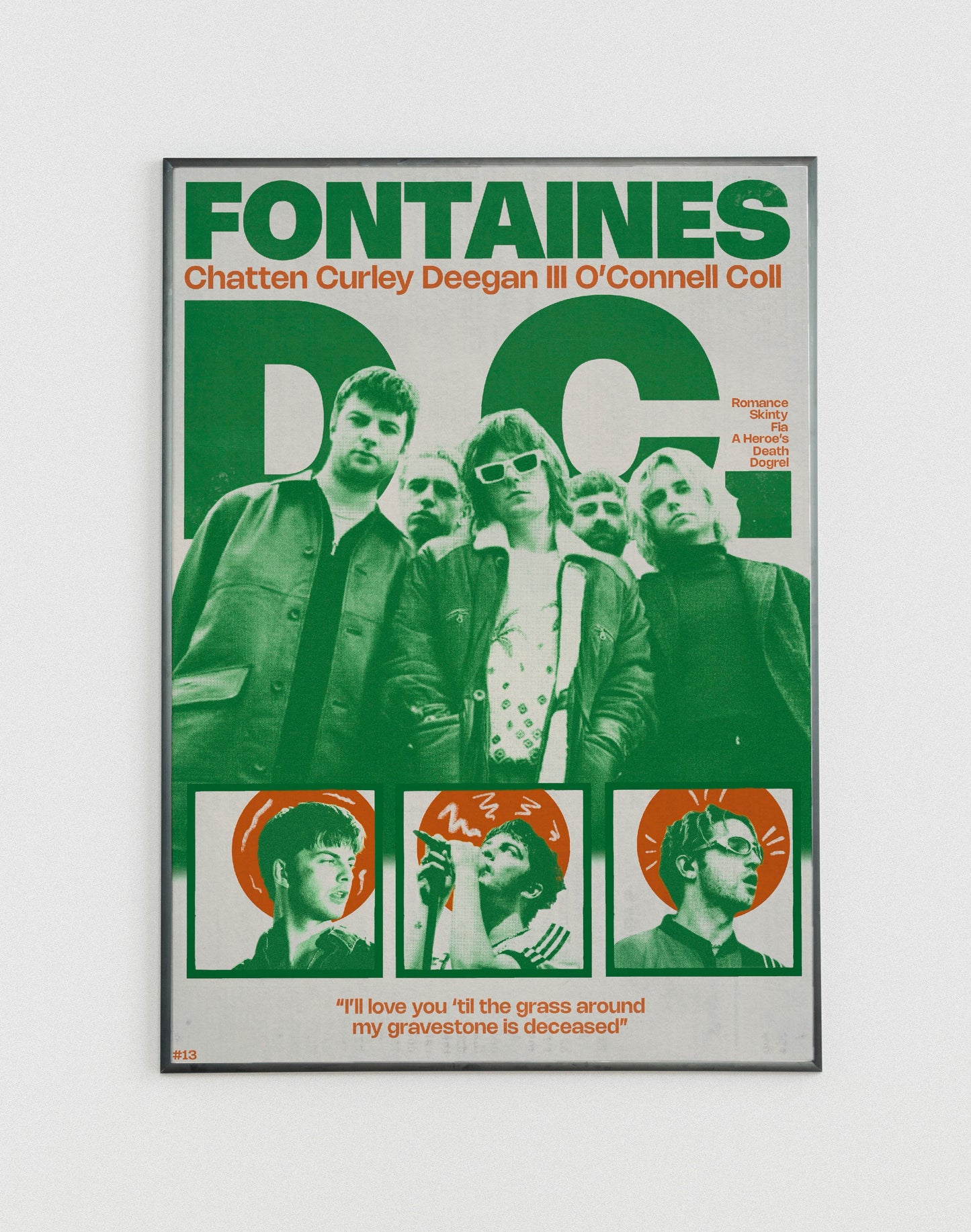 #13 Fontaines D.C. poster