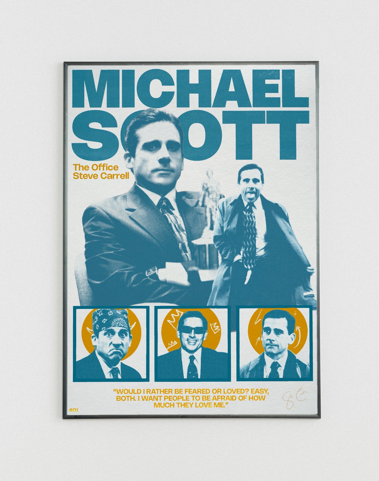 #01 Michael Scott poster