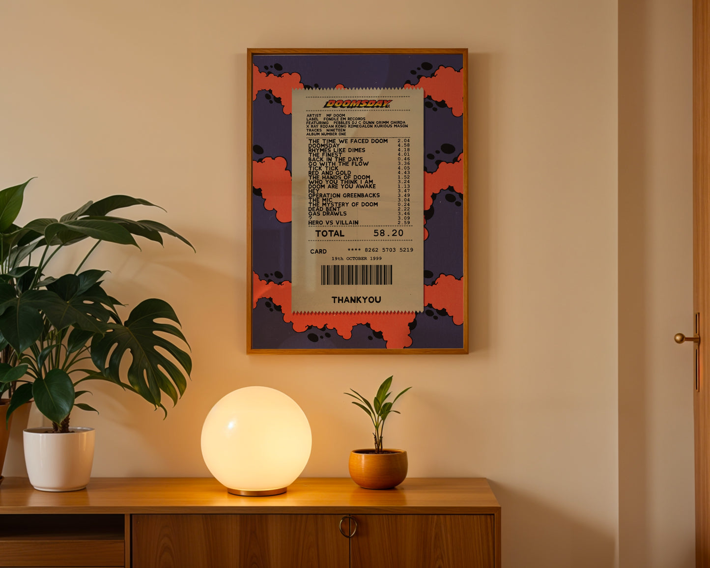 MF DOOM Operation Doomsday receipt poster