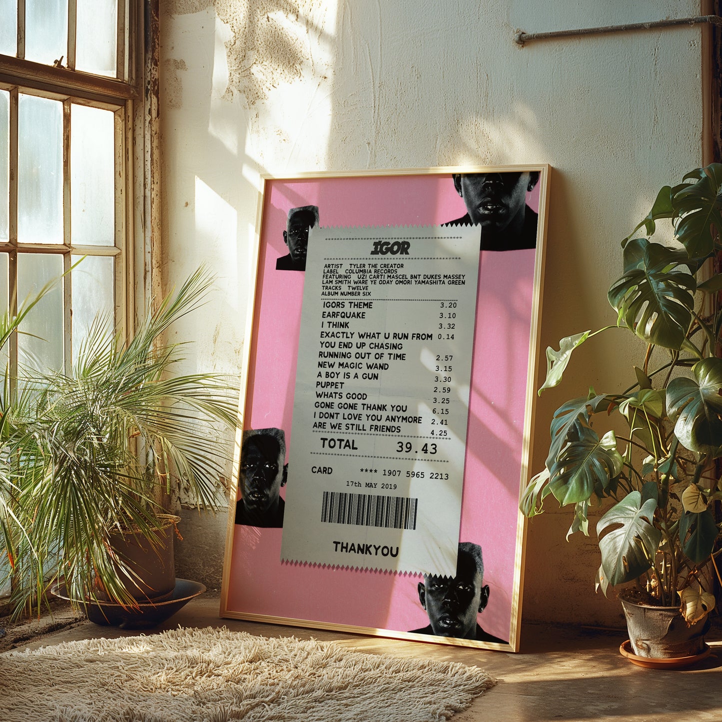 Tyler the Creator Igor receipt poster