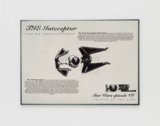 Star Wars TIE Inteceptor poster