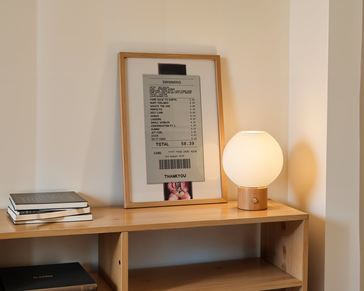 Mac Miller Swimming receipt poster