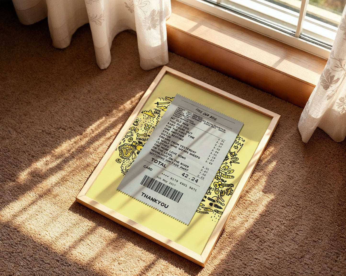 Mac DeMarco This Old Dog receipt poster