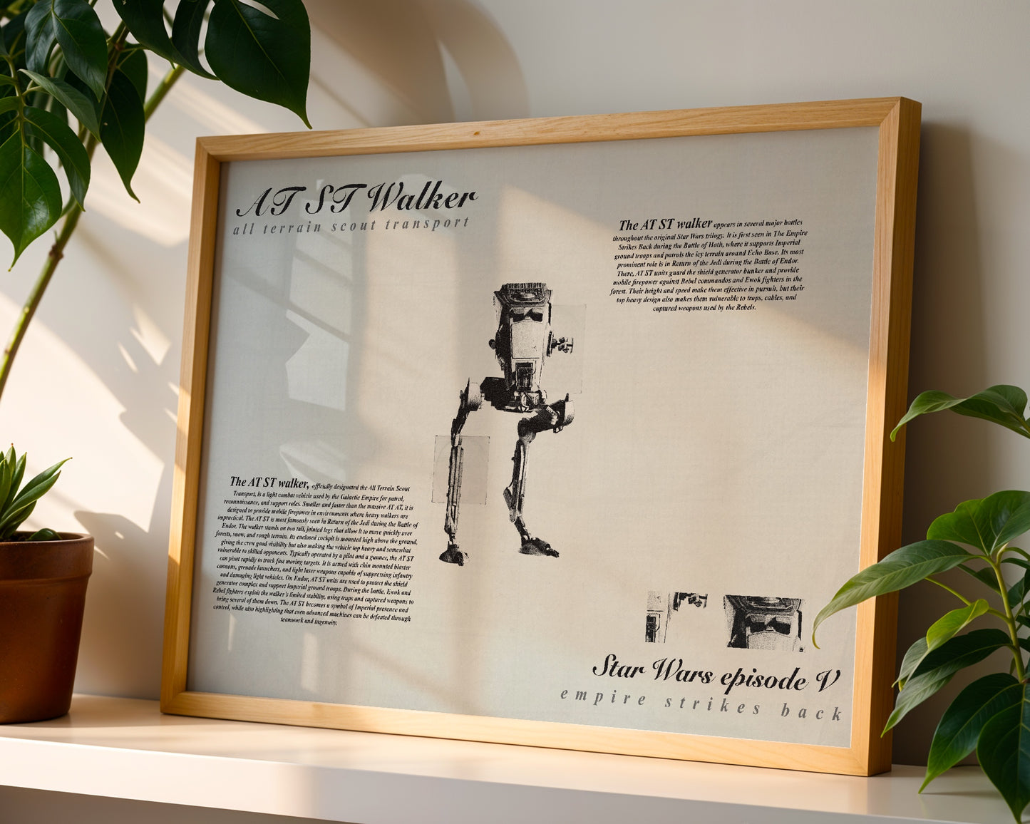 Star Wars AT ST poster