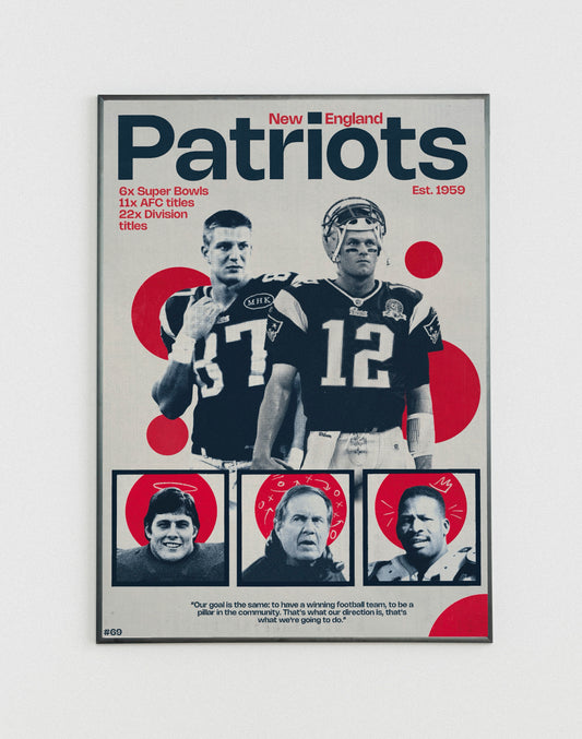 #69 New England Patriots poster