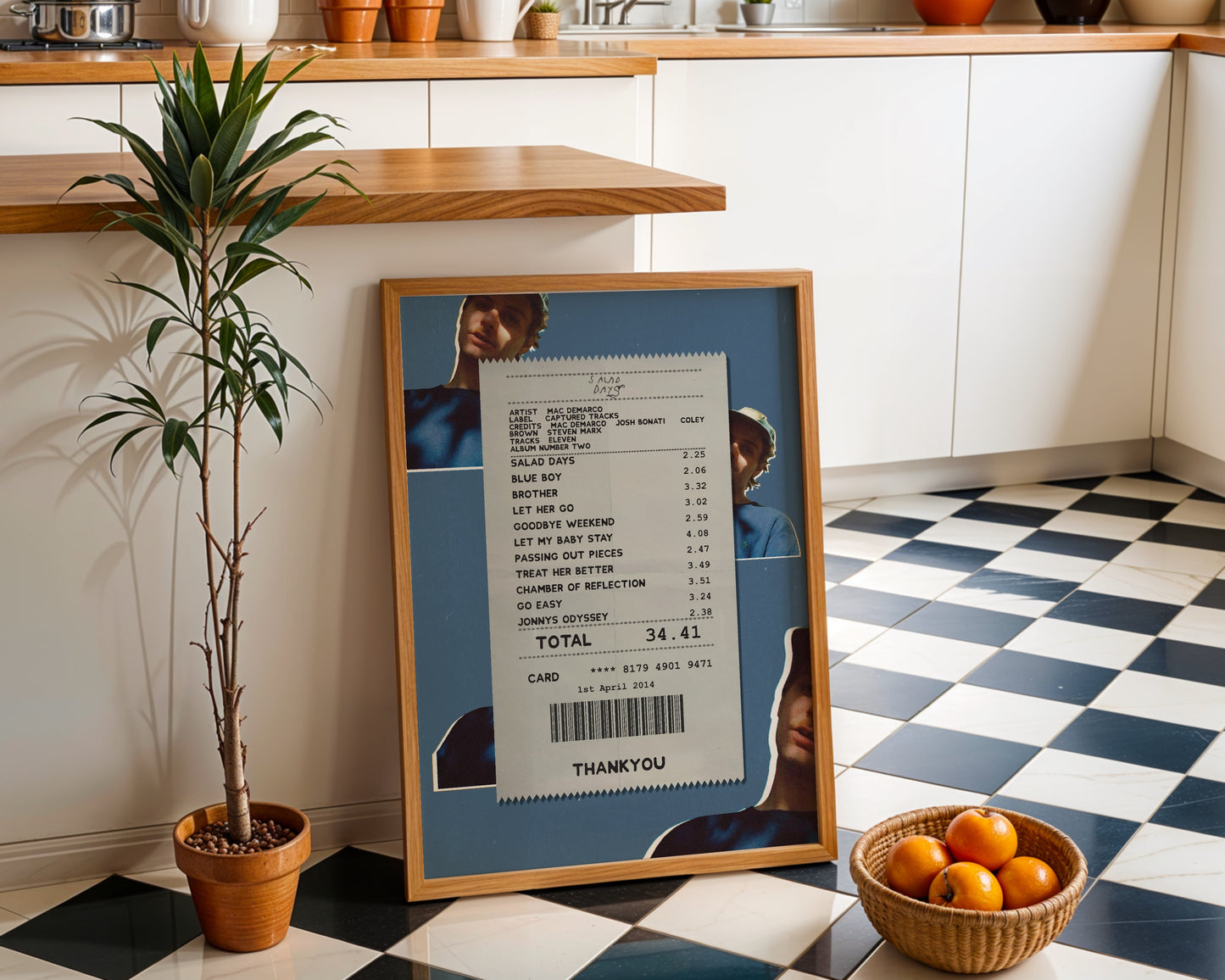 Mac DeMarco Salad Days receipt poster