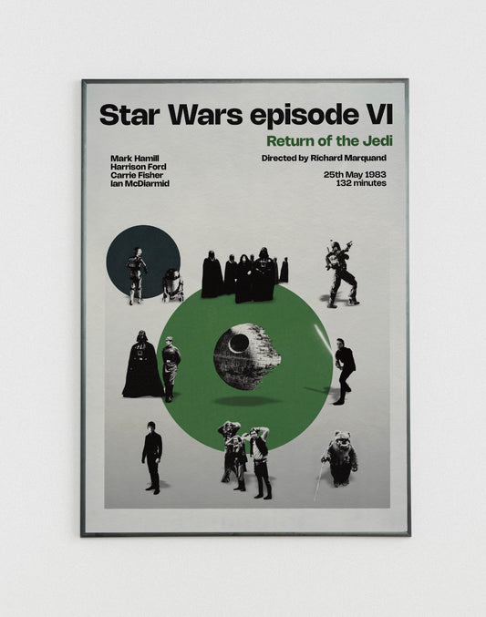 Star Wars Return of the Jedi miniatures poster
