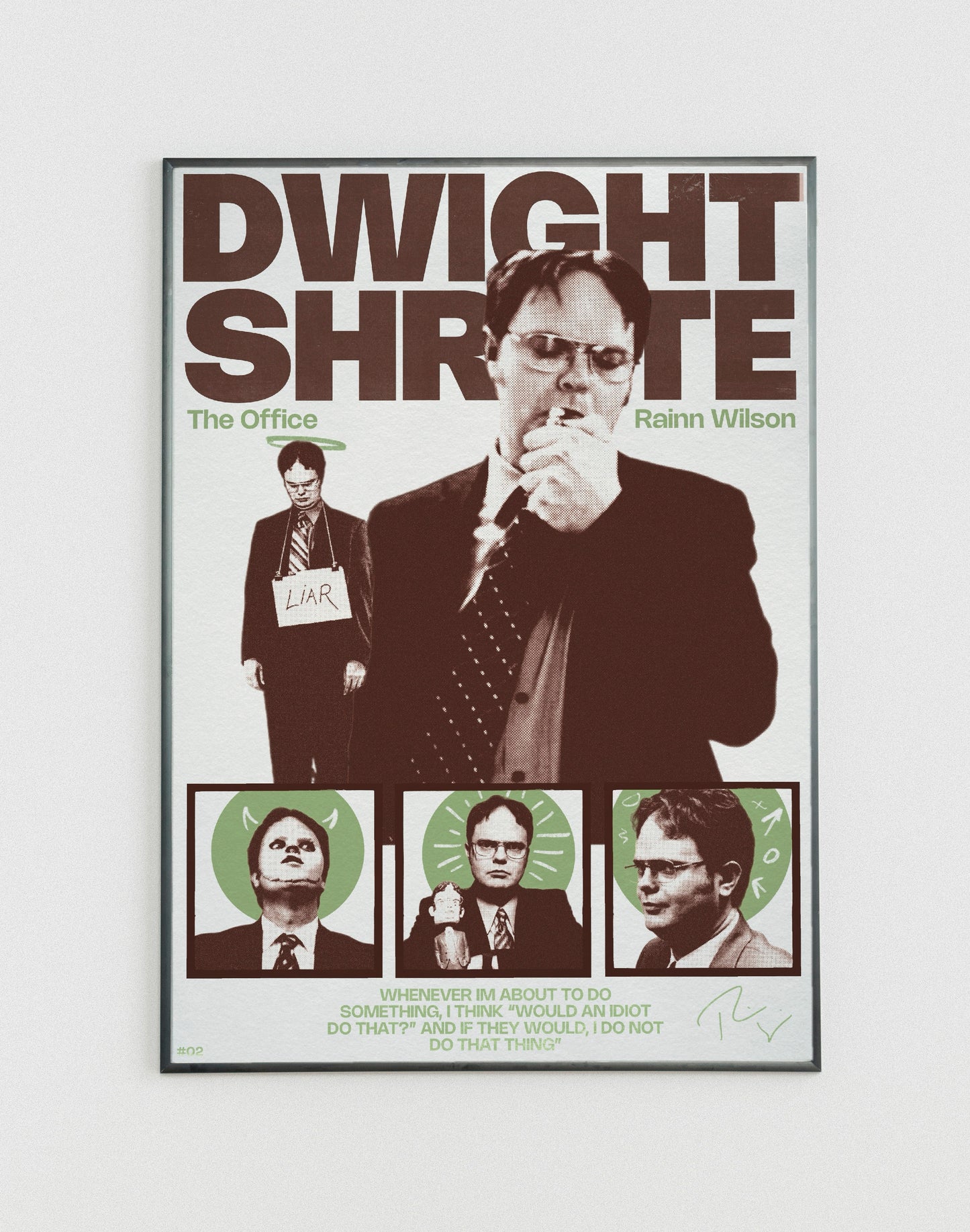 #02 Dwight Shrute poster