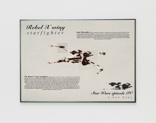 Star Wars X Wing Star poster