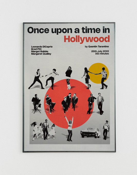 Once upon a time in Hollywood miniatures poster