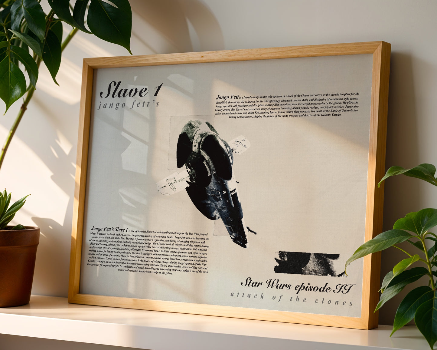 Star Wars Jango Fett’s Slave 1 poster