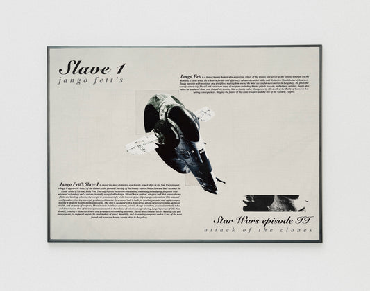 Star Wars Jango Fett’s Slave 1 poster