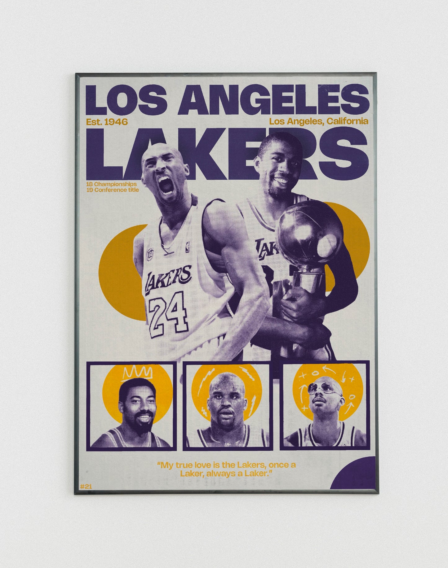 #21 Los Angeles Lakers poster